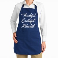 Grateful Thankful & Blessed Thanksgiving Apron