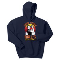 Grab Those Balls Ladies Bowling Retro For Women, Fun Bowling Kids Hoodie