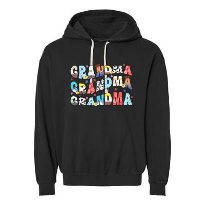 Grandma Toy Birthday Boy Story Family Matching Birthday Boy Garment-Dyed Fleece Hoodie