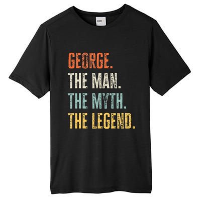 George The Best Man Myth Legend Funny Best Name George Tall Fusion ChromaSoft Performance T-Shirt