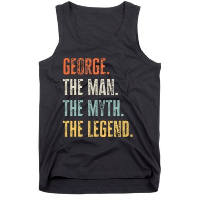 George The Best Man Myth Legend Funny Best Name George Tank Top