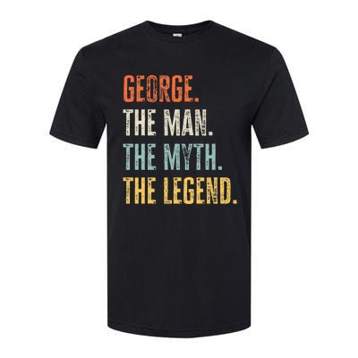 George The Best Man Myth Legend Funny Best Name George Softstyle CVC T-Shirt