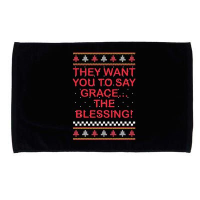 Grace The Blessing Ugly Christmas Sweaters Microfiber Hand Towel