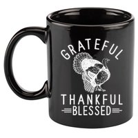 Grateful Thankful Blessed 11oz C Handle Ceramic Mug