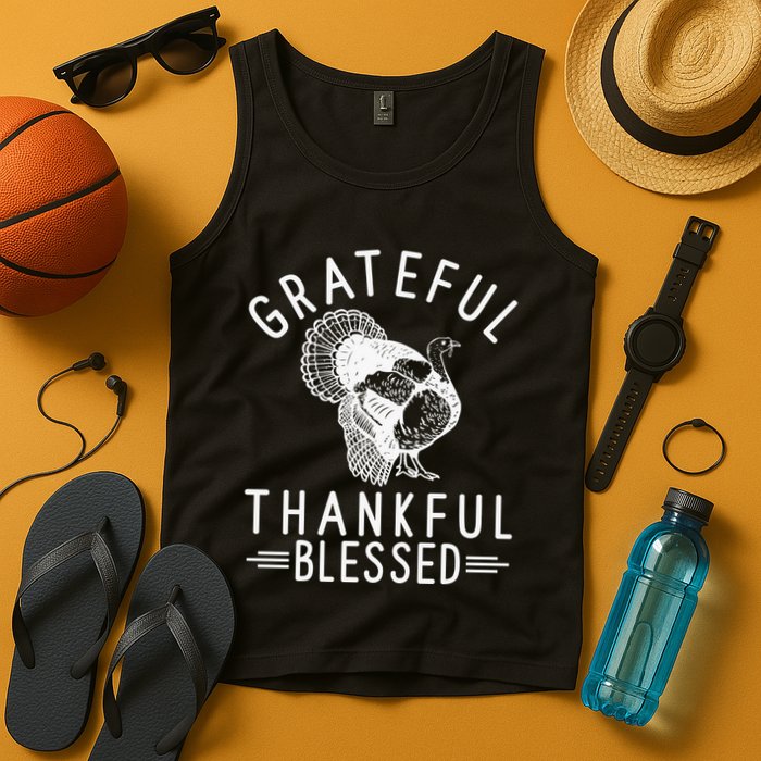 Grateful Thankful Blessed Tank Top