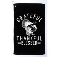 Grateful Thankful Blessed Golf Towel