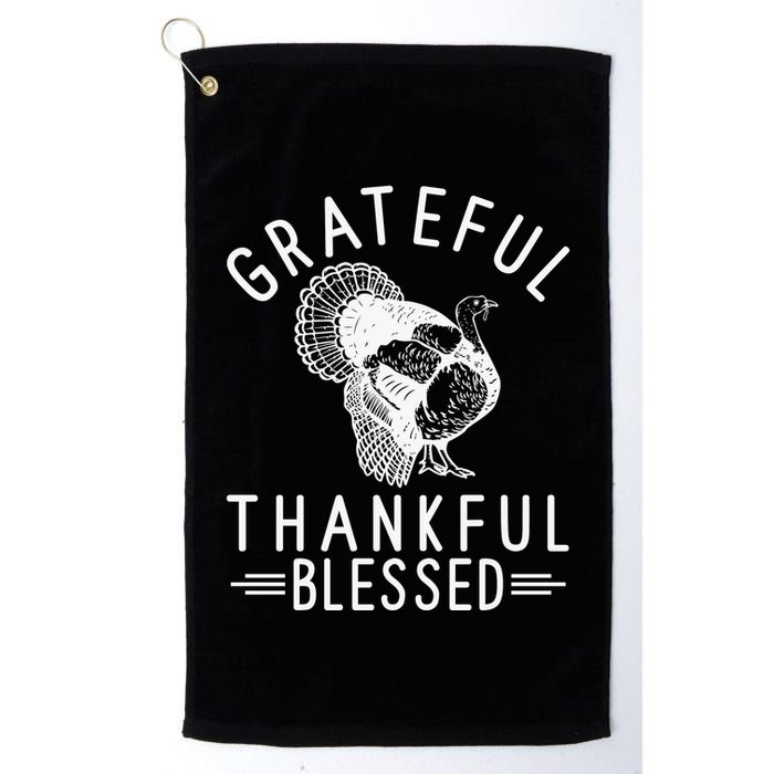 Grateful Thankful Blessed Golf Towel