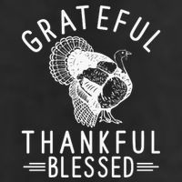 Grateful Thankful Blessed Golf Towel