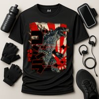 Monster Art Biollante Kaiju Alphabet Japanese Cooling Performance Crew T-Shirt