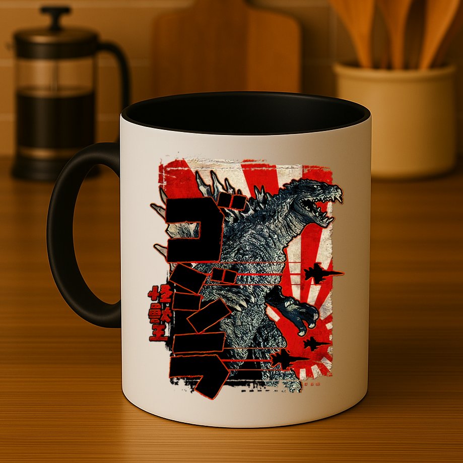 Monster Art Biollante Kaiju Alphabet Japanese Mug