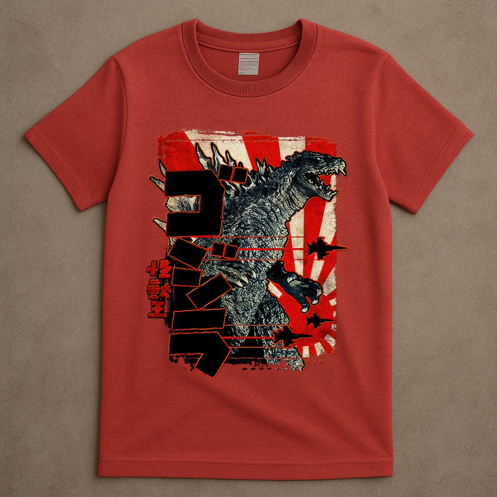 Monster Art Biollante Kaiju Alphabet Japanese T-Shirt