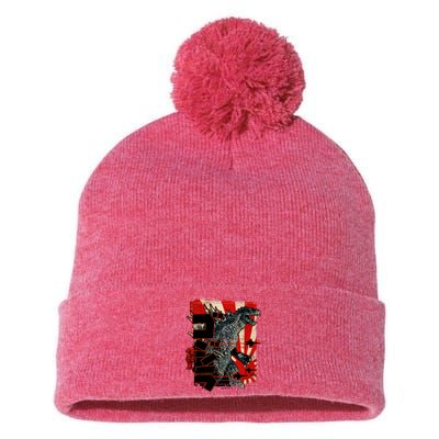 Monster Art Biollante Kaiju Alphabet Japanese Pom Pom 12in Knit Beanie