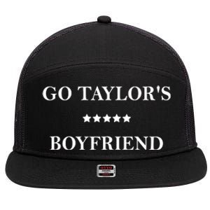 Go Taylors Boyfriend Football Fan Funny 7 Panel Mesh Trucker Snapback Hat