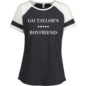 Go Taylors Boyfriend Football Fan Funny Enza Ladies Jersey Colorblock Tee