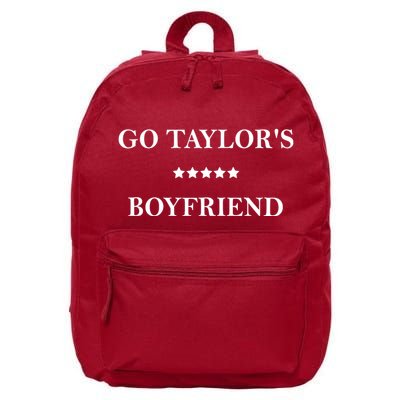 Go Taylors Boyfriend Football Fan Funny 16 in Basic Backpack
