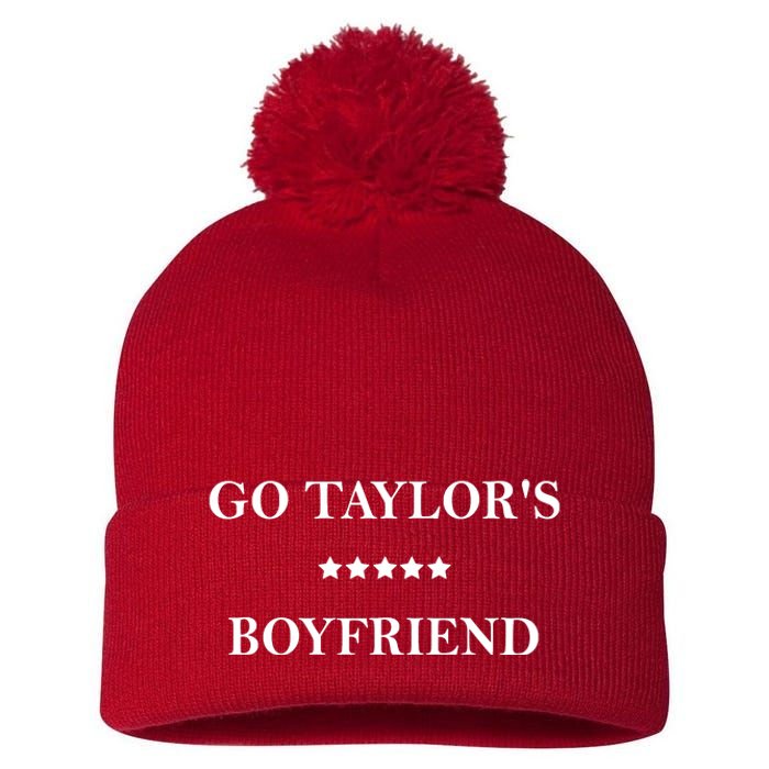 Go Taylors Boyfriend Football Fan Funny Pom Pom 12in Knit Beanie