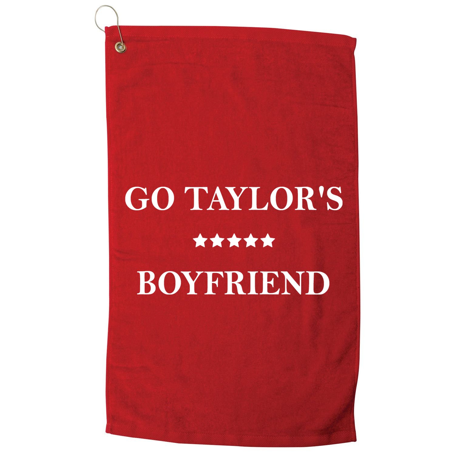 Go Taylors Boyfriend Football Fan Funny Golf Towel