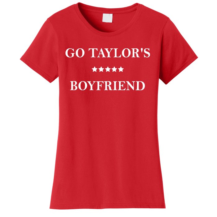 Go Taylors Boyfriend Football Fan Funny Women's T-Shirt