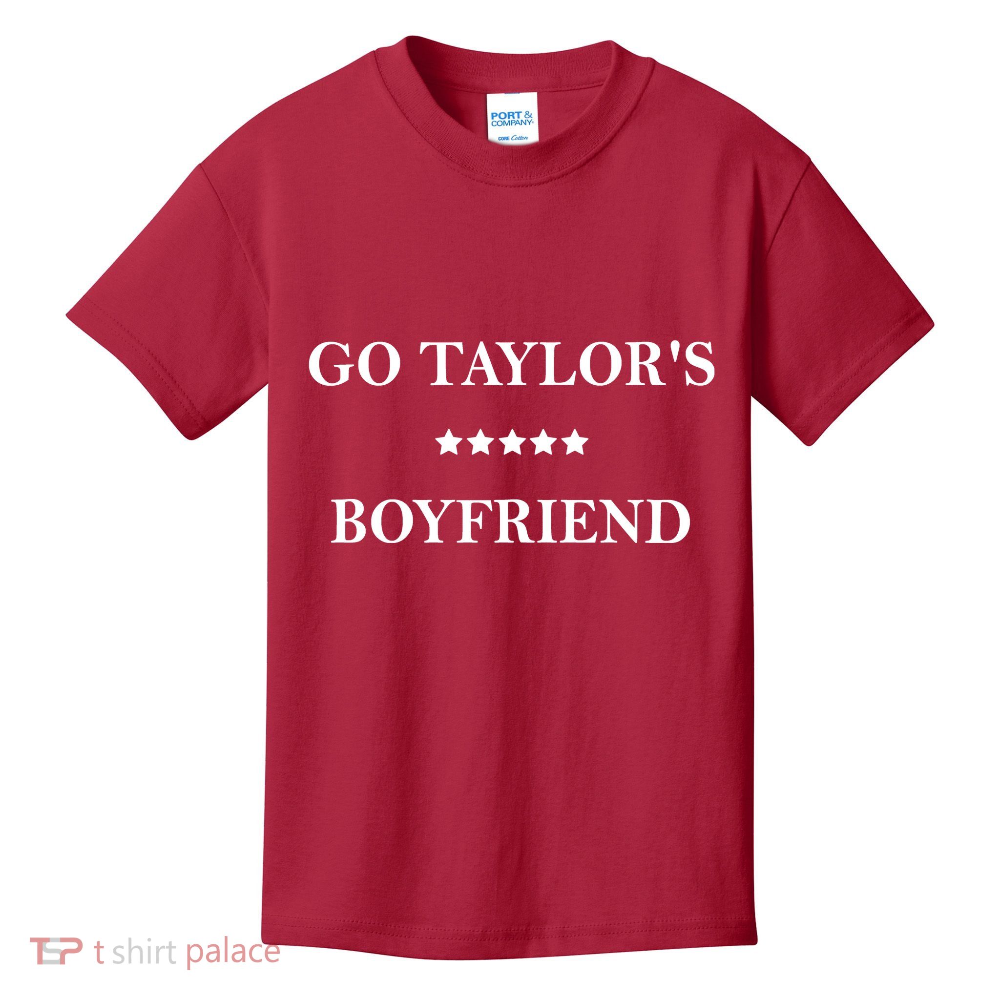Go Taylors Boyfriend Football Fan Funny Kids T-Shirt