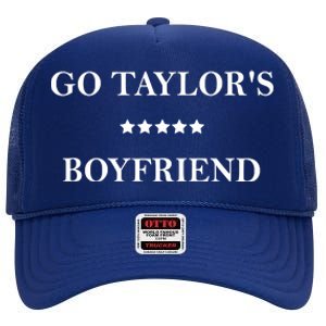 Go Taylors Boyfriend Football Fan Funny High Crown Mesh Back Trucker Hat