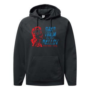 Grab Them By The Ballot P.R.O R.O.E. 1973 Performance Fleece Hoodie