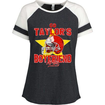 Go T.Aylors Boyfriend Enza Ladies Jersey Colorblock Tee