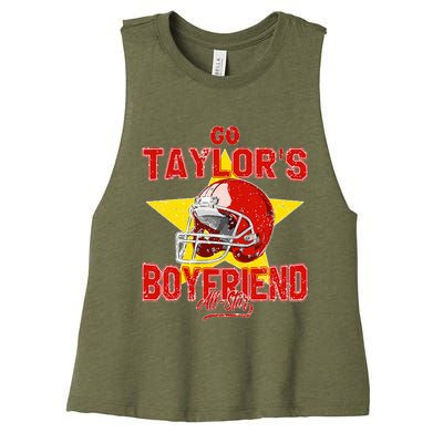 Go T.Aylors Boyfriend Women's Racerback Cropped Tank