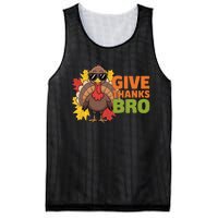 Give Thanks Bro Cute Turkey Thankful Thanksgiving Mesh Reversible Basketball Jersey Tank