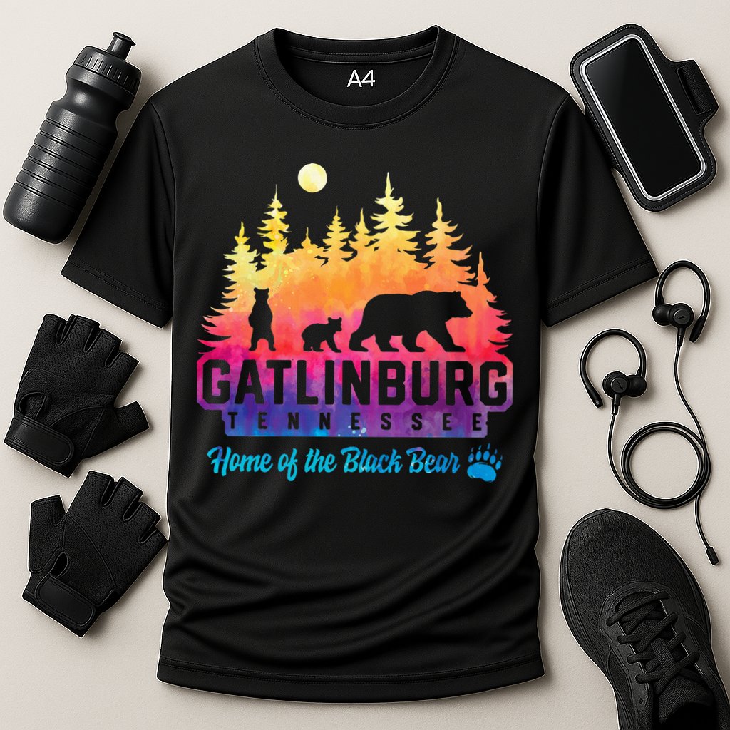 Gatlinburg Tennessee Bear Great Smoky Mountains Cooling Performance Crew T-Shirt