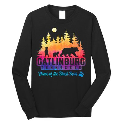 Gatlinburg Tennessee Bear Great Smoky Mountains Long Sleeve Shirt