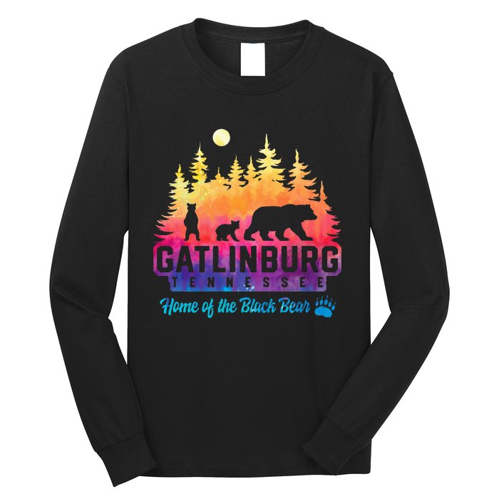 Gatlinburg Tennessee Bear Great Smoky Mountains Long Sleeve Shirt