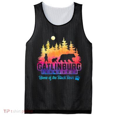 Gatlinburg Tennessee Bear Great Smoky Mountains Mesh Reversible Basketball Jersey Tank