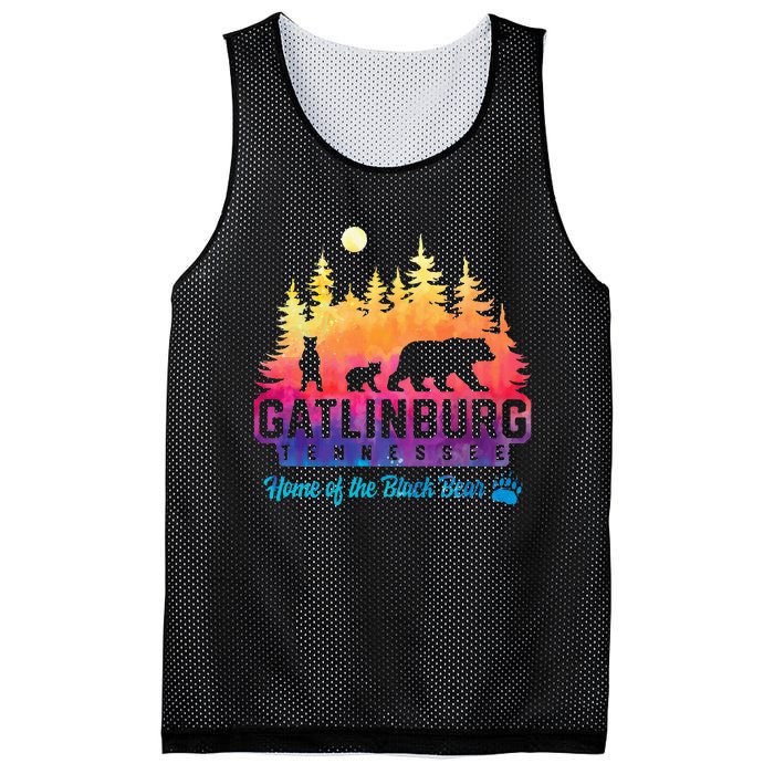 Gatlinburg Tennessee Bear Great Smoky Mountains Mesh Reversible Basketball Jersey Tank