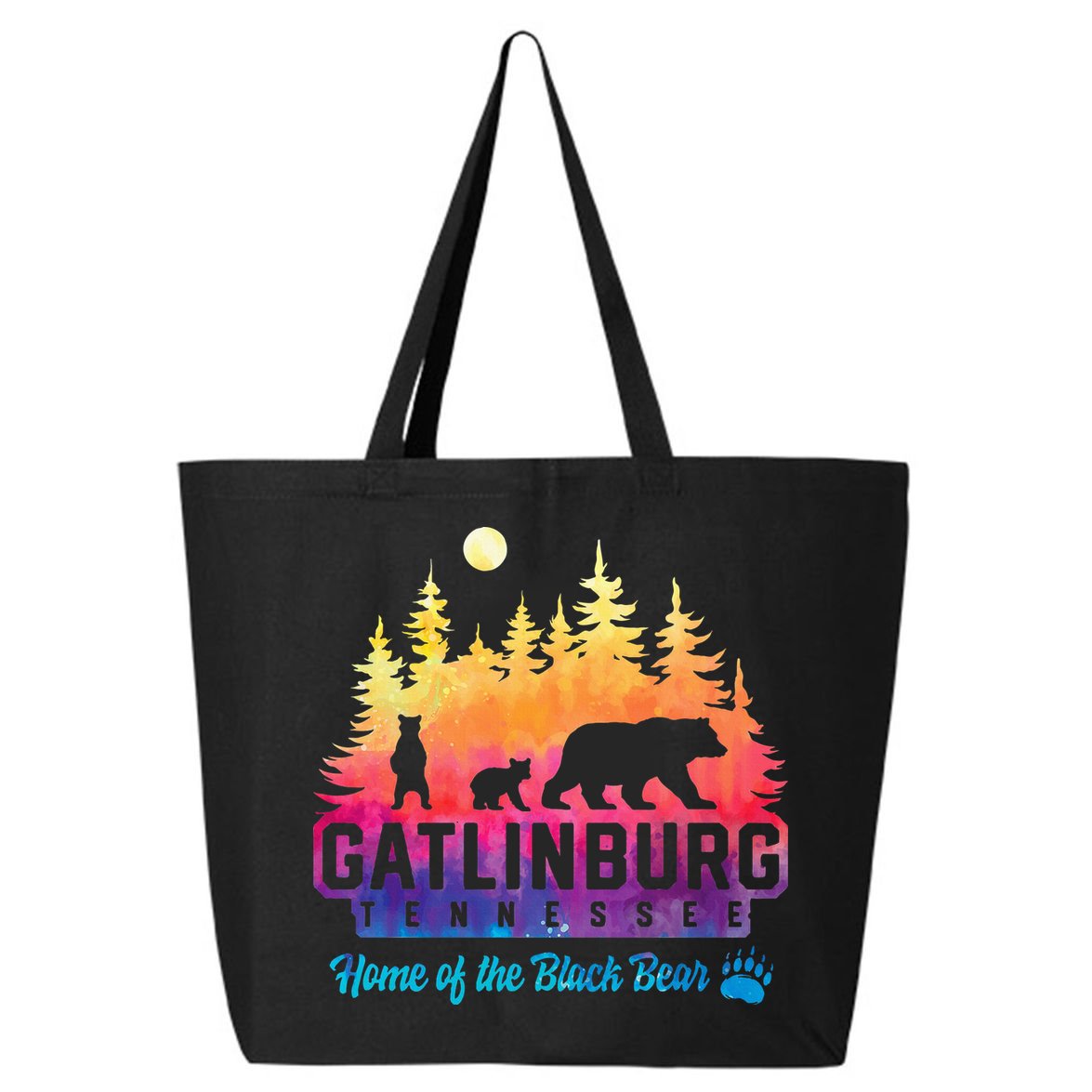 Gatlinburg Tennessee Bear Great Smoky Mountains 25L Jumbo Tote