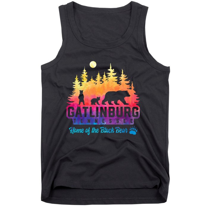 Gatlinburg Tennessee Bear Great Smoky Mountains Tank Top