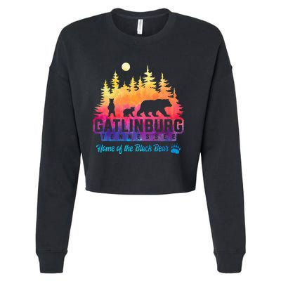 Gatlinburg Tennessee Bear Great Smoky Mountains Cropped Pullover Crew