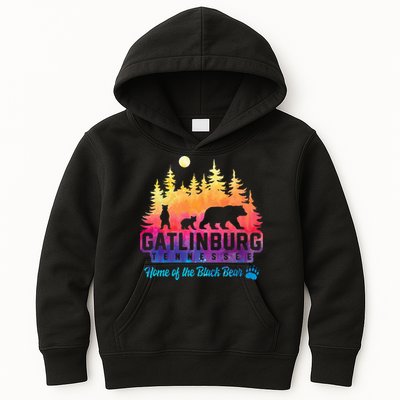 Gatlinburg Tennessee Bear Great Smoky Mountains Kids Hoodie