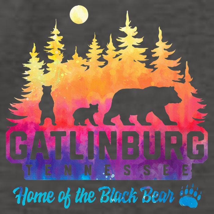 Gatlinburg Tennessee Bear Great Smoky Mountains Vector Backpack