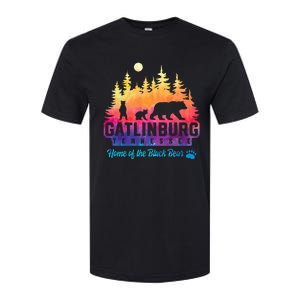 Gatlinburg Tennessee Bear Great Smoky Mountains Softstyle CVC T-Shirt