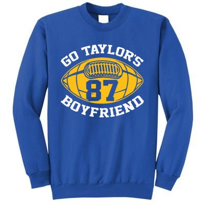 Go T.aylors Boyfriend Football Funny Go T.aylor's  Tall Sweatshirt