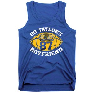 Go T.aylors Boyfriend Football Funny Go T.aylor's  Tank Top