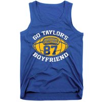 Go T.aylors Boyfriend Football Funny Go T.aylor's  Tank Top