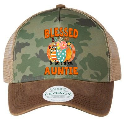 Grandma Tee Blessed To Be Called Auntie Fall Art Gift Legacy Tie Dye Trucker Hat