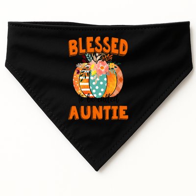 Grandma Tee Blessed To Be Called Auntie Fall Art Gift USA-Made Doggie Bandana