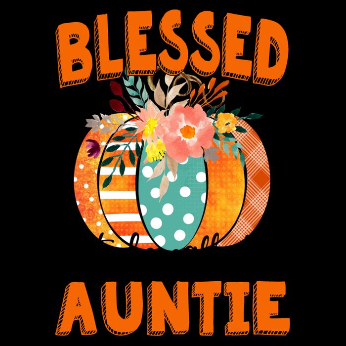 Grandma Tee Blessed To Be Called Auntie Fall Art Gift Drawstring Bag