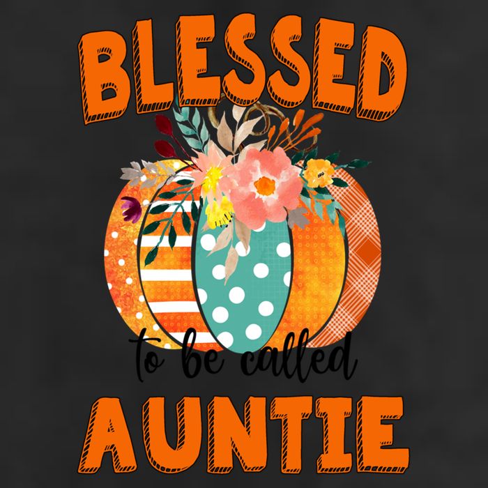 Grandma Tee Blessed To Be Called Auntie Fall Art Gift 25L Jumbo Tote