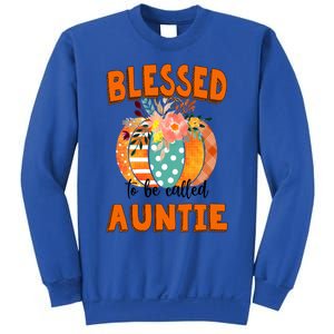 Grandma Tee Blessed To Be Called Auntie Fall Art Gift Sweatshirt