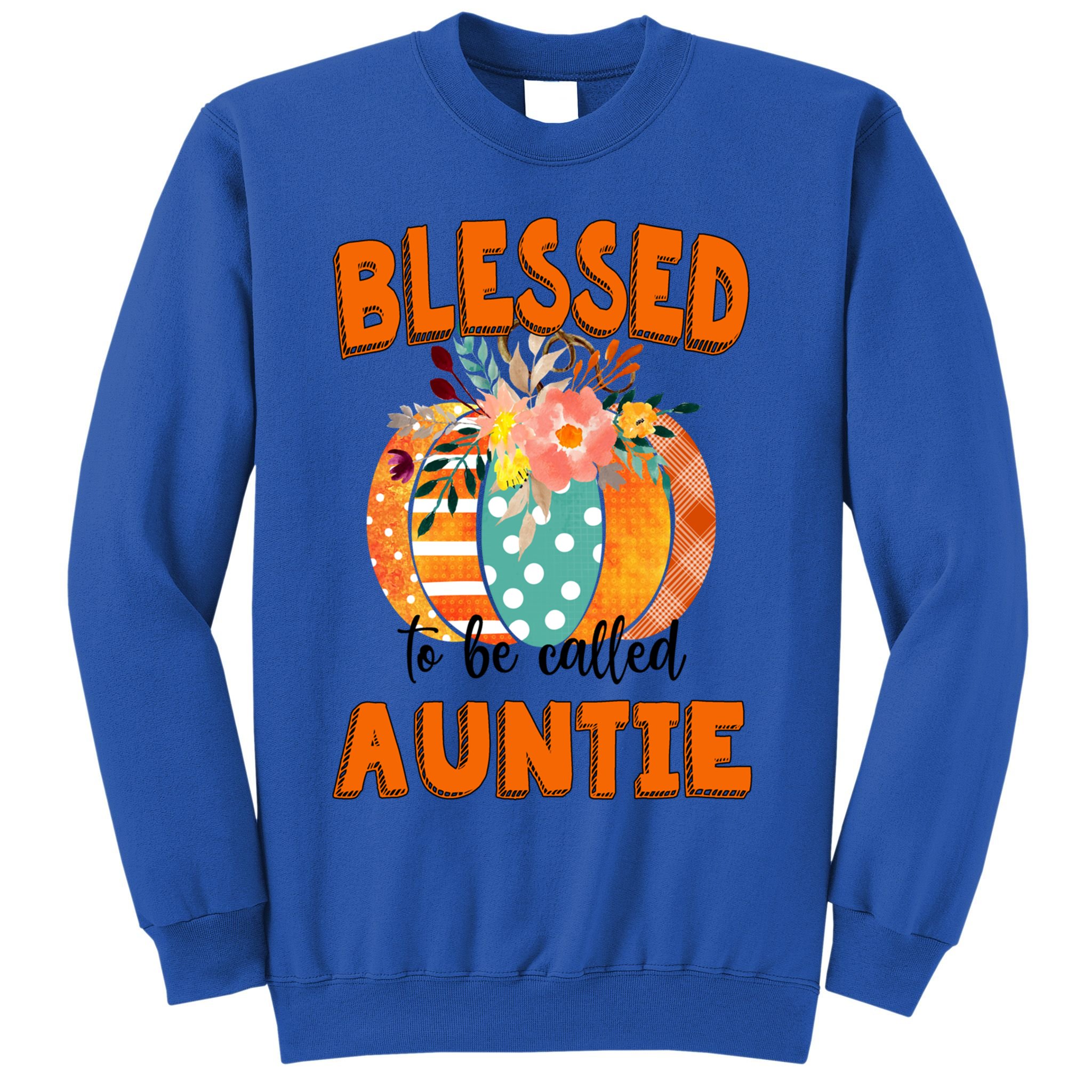 Grandma Tee Blessed To Be Called Auntie Fall Art Gift Sweatshirt