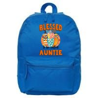 Grandma Tee Blessed To Be Called Auntie Fall Art Gift 16 in Basic Backpack