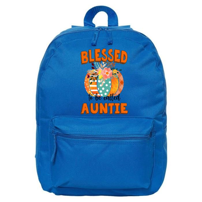 Grandma Tee Blessed To Be Called Auntie Fall Art Gift 16 in Basic Backpack